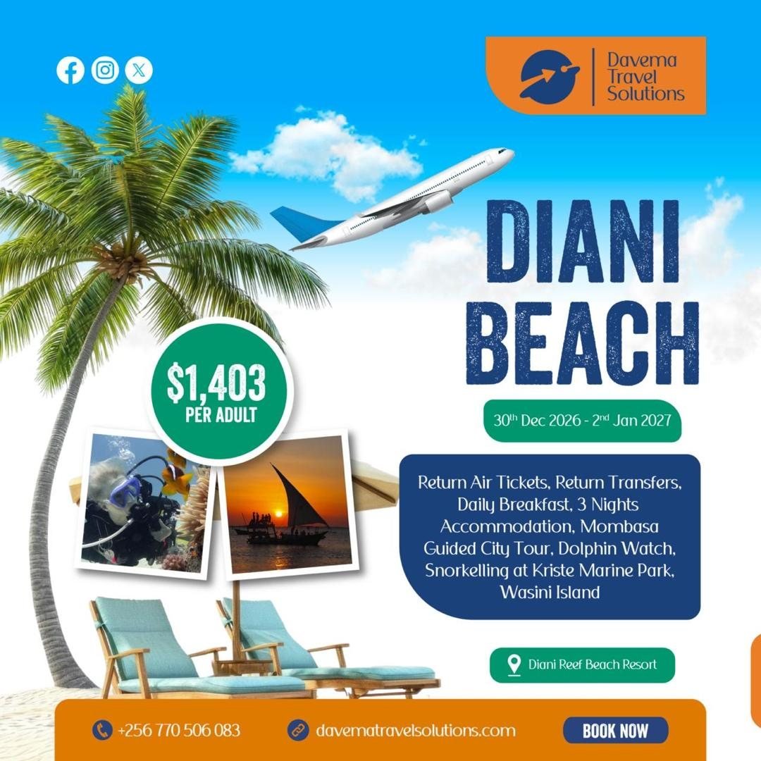 Diani Beach New Year getaway
